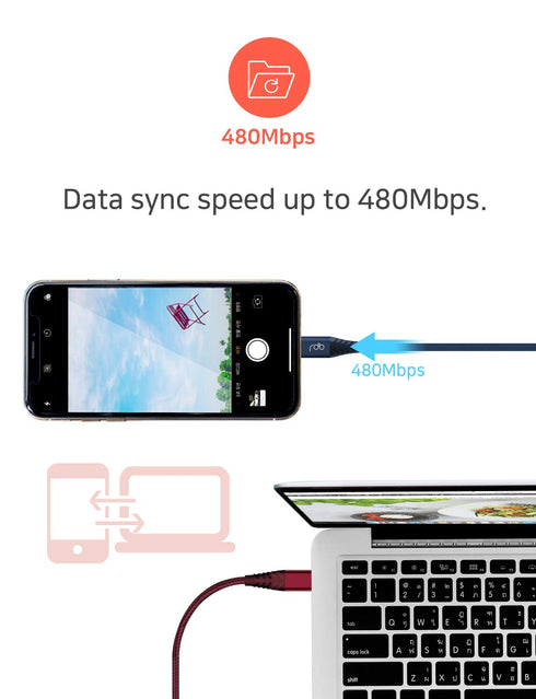 iPhone 13 12 Fast Charger Cable, Apple MFi Certified USB C to Lightning Cable USB C to USB A Adapter Anti Lost Clip 3.9ft Cable PD Power delivery ...