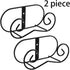 LIONWEI LIONWELI (2 Piece) Black Metal Wall Mount Display Easel Horizontal Plate Rack Plate Hanger Vertical Plate Stand Holders Picture Frame Stan...