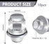 10PCS M12x1.5 Lug Nuts Set,Chrome-Plated Steel Wheel Locks Lug Nuts with Washer Replaces OEM#90084-94001,Lug Nut Lock Set Compatible with Toyota C...