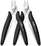 KATA 2-Pack Stainless Steel Flush Cutters Pliers, Micro Wire Cutters, Precision Electronics Side Cutting Pliers for Electronics, Jewelry Making, Z...