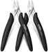 KATA 2-Pack Stainless Steel Flush Cutters Pliers, Micro Wire Cutters, Precision Electronics Side Cutting Pliers for Electronics, Jewelry Making, Z...