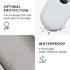 kwmobile Silicone Cover Compatible with Logitech Pebble Mouse Cover - Soft Mouse Protector Grip - White...