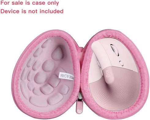 Hermitshell Hard Travel Case for Logitech Lift Vertical Ergonomic Mouse (Pink, Case for Right-Handed Mouse)...