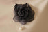 Black Rose Flower Pin Brooch, Floral Brooch, Fabric Flower Brooch Pin for Women, Wedding Party Dress and Scarf Accessories, Fashion Jewellery for ...