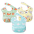 Little Dimsum 3 pack Baby Bibs Waterproof Bib Easy to Clean Feeding Bibs Weaning Bibs Adjustable Closed for Babies Toddlers with Large Pocket 6-36...