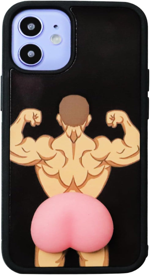 Funny Ugly Phone Case for iPhone 12 Mini Ridiculous Weird Ugliest Phone Case Crazy Peach Phone Case...