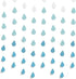 Yzurbu 24 Strings Raindrop Garland Decorations, Paper Hanging Rain Drops Decor Pieces for Baby Shower, Party and Centerpieces Decoration - Blue...