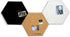 Juvale 3 Pack Hexagon Cork Board Tiles with Push Pins, Self-Adhesive Bulletin Boards for Walls (Small, 7.9 in)...