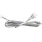 Clear Lamp Cord,8 Feet Length Silver Replacement Lamp Cords for Lamp Repair Fix DIY Project, Rewire Electrical Cable Cord with Plug, Tinned End Le...