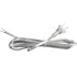 Clear Lamp Cord,8 Feet Length Silver Replacement Lamp Cords for Lamp Repair Fix DIY Project, Rewire Electrical Cable Cord with Plug, Tinned End Le...