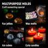 Chocolate Molds Silicone - Set of 6 (with Free Recipes eBook) - Non-Stick & Food Grade Candy Molds for Chocolate, Jelly Candies, Truffles, Bath Me...
