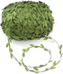 Olive Green Leaves Leaf Trim Ribbon 40 Yards for DIY Craft Party Wedding Home Decoration (Green)...