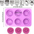 2Pcs Bee Silicone Molds Round Honeybee Silicone Mold for Making Homemade Soap, Lotion Bar, Jello, Bath Bomb, Beeswax Candle, Resin, and Baking Muf...