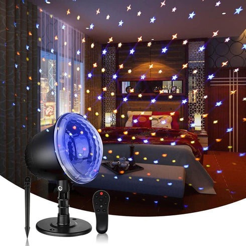 Star Projector, Star Night Light for Kids, Holiday Projector Outdoor with 4 Modes and Remote Control Waterproof Christmas Lights for Bedroom Party...