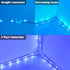 SUPERNIGHT 4Pin LED Light Connectors, 10mm Wide Right Angle Corner T-Shape Solderless Adapter Terminal Extension for 5050 3528 RGB Led Strip Light...