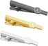 Tie Clips for Men, Black Gold Silver 2.1inch Initial Alphabet Letter Tie Clip Bar Set...