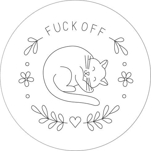 Snarky Embroidery Pattern Transfers (set of 10 hoop designs!)...
