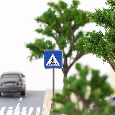 TOYANDONA 14pcs Micro Landscape Accessories Miniature Stuff Kids Playset Childrens Play Sets Traffic Indicator Model Traffic Street Signs Mini Tra...