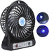 CCYLEZ Mini Table Fan,3 Speed Adjustable Baby Bed Car Seats Fan,USB Rechargeable battery Operated Small Fan Circulator,for Summer Gift(Black)...