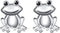 Alphm S925 Sterling Silver Frog Toad Stud Earrings for Women Jewelry...