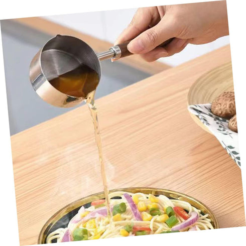 Small Pot with Oil Saucepan with Pour Spout Chocolate Melting Pot Small Stock Pot Mini Frying Pan Espresso Pot Small Soup Pot Samll Pot One-hand B...