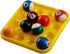 Standard Pool Billiard Ball Tray, Black Plastic Pool Ball Carrying Tray for Billiard Pool Table, Billiard Ball Storage Holder (Yellow)...