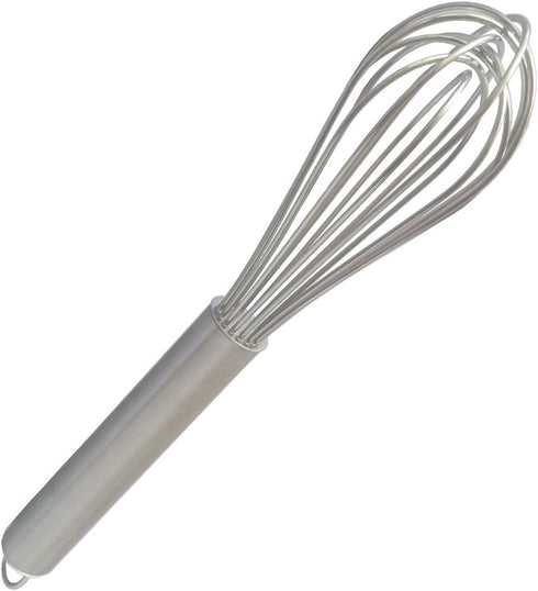Stainless Steel Wire Balloon Whisk- 8 Sturdy Wires, 10-inch Food Mixer Beater Heavy Duty Hanging Hook...