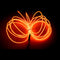 MaxLax EL Wire Orange, 9.8ft/3m Portable Battery Pack Neon Light Strip 360° Cuttable Glowing Rope Lights for Parties, Halloween, DIY Decoration...