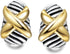 UNY Earring Cross Designer Inspired David Jewelry Antique Brand French Clip Twisted Cable Wire Gift...