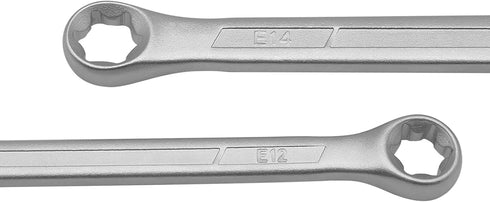 4 Piece TRX-Star E-Torx Box Wrench Set, E6 E8 E10 E12 E14 E18 E20 E24 Torx Tork Set...