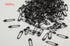 1,000Pcs Nickel-Plated Small Safety pins, 19mm Small Metal Sewing Clothing Accessories Decorative Fixed Safety pins (Black)...