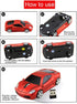 Sleep Sport Car Shaped Wireless Computer Mouse Ergonomic Gaming Optical Mouse USB 2.4G Mini Receiver Office Accessories for PC Windows Laptop Note...