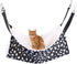 Pet Cage Hammock, Pet Hanging Bed Round Dot Tower Zebra Leopard Pattern Warm Pet Hammock, Soft Plush Hanging Pet Cat Bed Mat Winter Warm Cotton fo...