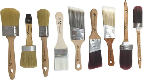 Colorantic | Angle Chalk Based Paint Brush | Silk Brush Art and Craft Home Decor Paint Brushes Walls Trims House Tools (38mm Angle Natural Brush)...