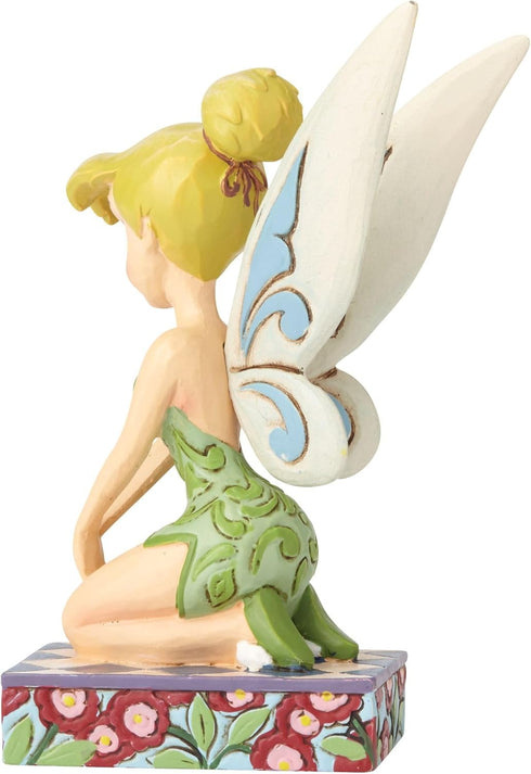 Enesco Disney Traditions by Jim Shore “Peter Pan” Tinker Bell Personality Pose Stone Resin Figurine, 4”, Green...