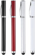 MECCANIXITY 4pcs Ballpoint Pen with Stylus Tip 2 in 1 Ink Pen & Fine Point Rubber Stylus Pens for All Capacitive Touch Screens Universal......