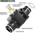 TAILONZ PNEUMATIC 4mm Tube OD Air Flow Control Valve with Push-to-Connect Fitting, in-Line Speed Controller Union Straight SCF-4 (Pack of 1)...