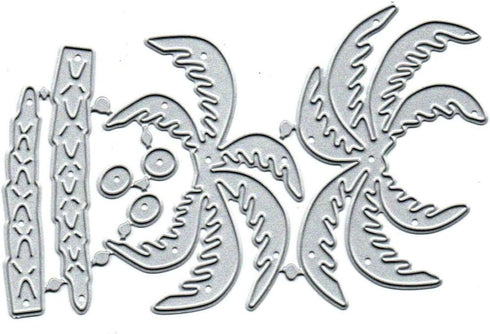 Coconut Leaves Tree Metal Die Cuts,Summer Beach Tree Flower Leaf Cutting Dies Cut Stencils DIY Scrapbooking Decorative Embossing Paper Scrapbookin...