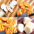 2 PACK French Fry Crinkle Cutter,Wavy Potato Slicer Cutter,Vegetable Veggie Chopper Cut Knife,Cucumber Carrot Garnishing Knife, Home Kitchen Wavy ...