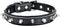 Spiked Studded Padded Leather Pet Collars for Cats Puppy Small Medium Large Dogs (10.5"-13" Neck * 0.6" Wide, Black Spiked)...