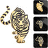 Tiger Shape Brooch Animals Design Breastpin Jewelry Clothes Breastpin Chic Pendant 2022 New Year for Men Women...