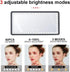 Car Sun Visor Vanity Mirror, Rechargeable with 3 Light Modes & 60 LEDs for Rear View, Universal for Truck SUV...