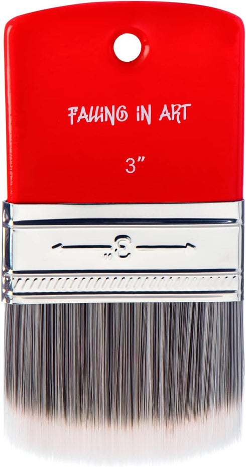 Falling in Art Filbert Paddle Paint Brush, Scale Brush for Oil and Acrylic Paints,3 Inch...