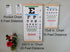 Eye Chart, Snellen Eye Chart for Eye Exams 10 Feet with Wood Frame 8x15 Inches, Canvas Low Vision Eye Test Wall Chart with Color Bars for Color Vi...