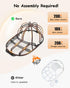 XQXA Hat Washer Cage - No Assembly Needed Hat Cleaner | Perfect Fit for Adult and Kids Hats | Ideal for Baseball Caps | Safe for Dishwasher and Wa...