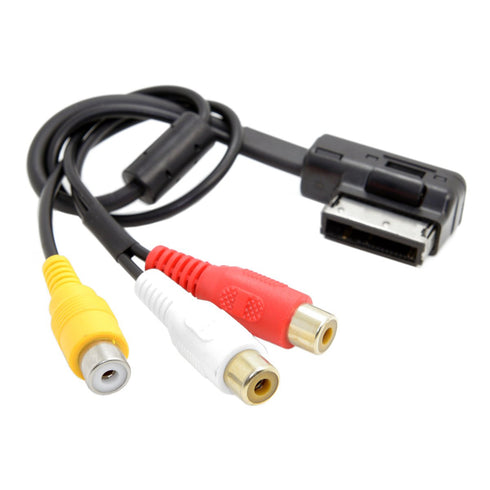 cablecc AMI MMI to 3 RCA Audio Video Cable Female DVD Video and Audio Input Cable for Audi A1 A7 A8 VW Car...