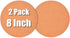 2-Pack 8" Round Cork Coasters - Plant Saucers & Trivets for Hot Pots, Absorbent Cork Mat for Drinks, DIY Craft Board...