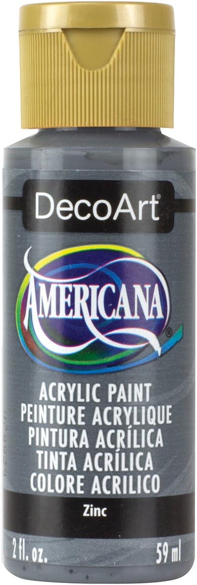 DecoArt Americana Acrylic Paint, 2-Ounce, Zinc...