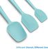 Silicone Spatula 3-piece Set, Ergonomic Handle High Heat-Resistant Spatulas, Non-stick Rubber Spatulas with Stainless Steel Core, Aqua Sky...
