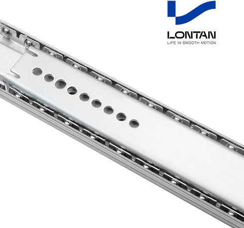 LONTAN 1 Pcs Bottom Mount Centered Drawer Slides for Cabinet & Dresser Drawers 12 Inch Heavy Duty Center Mount Drawer Slides 8" Extension Glide Tr...
